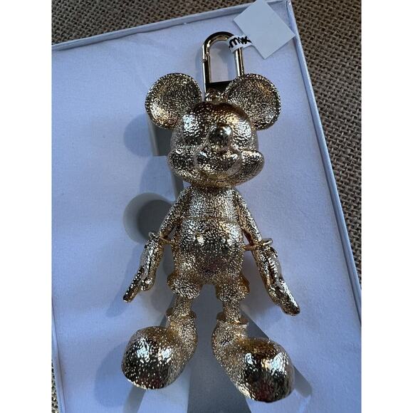 Disney X Baublebar Gold Mickey Mouse Bag Charm Keychain -Rare/HTF - Picture 6 of 8